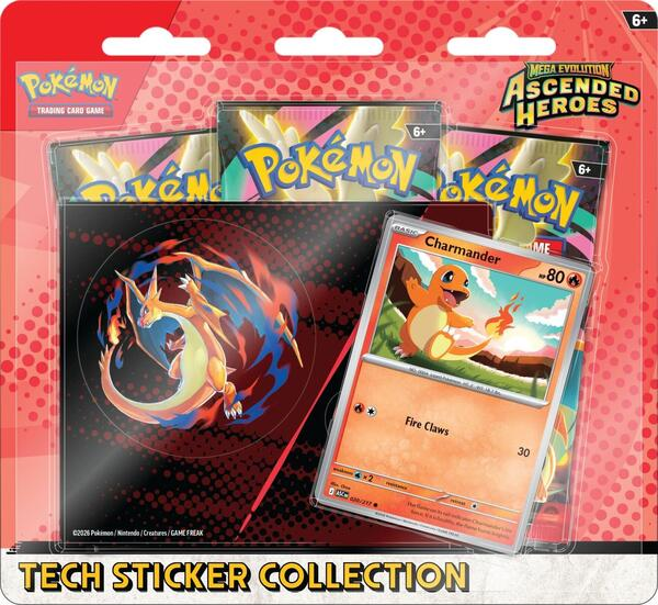 Pokémon TCG: Ascended Heroes Tech Sticker Collection (Charmander)